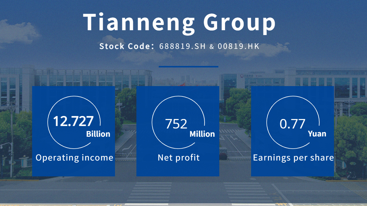 Tianneng Group Released Its Interim Report: Revenue Hit a Record High and New Business Momentum Was Strong