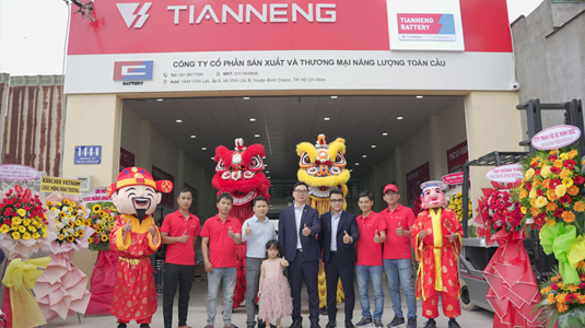 The first brand store landed in Vietnam, and Tianneng International business grew steadily.